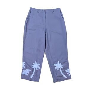 Woman’s Hearts of Palm linen/rayon blend capri size 12